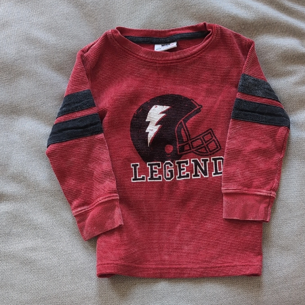Mish Kids Boys Long Sleeve "Legend" Football Shirt - Size 2